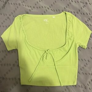Lime green PAC top